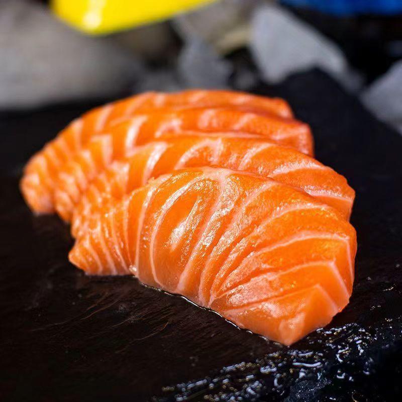 三文鱼新鲜刺身中段海鲜寿司生鱼片日式料理即食冷冻包邮
