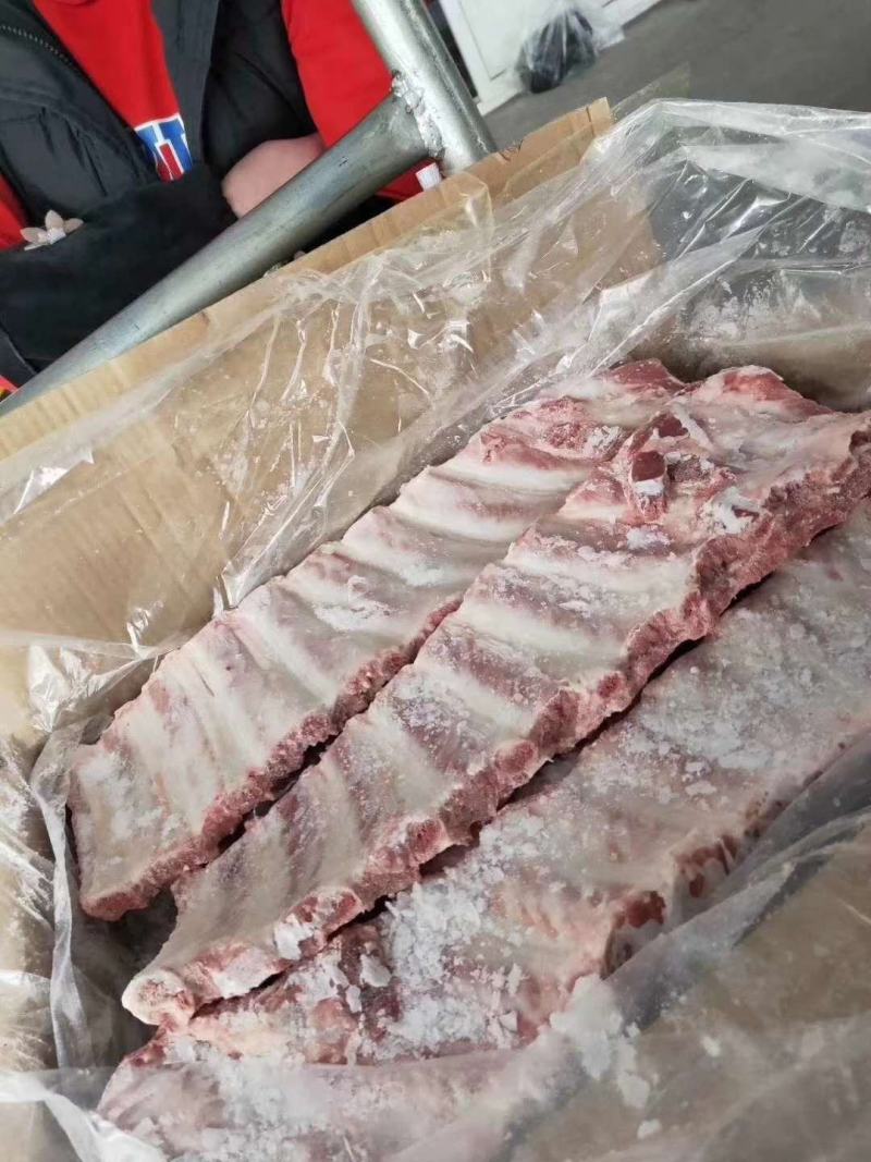 精品猪肋排视频看货，原产地一手货源量大从优