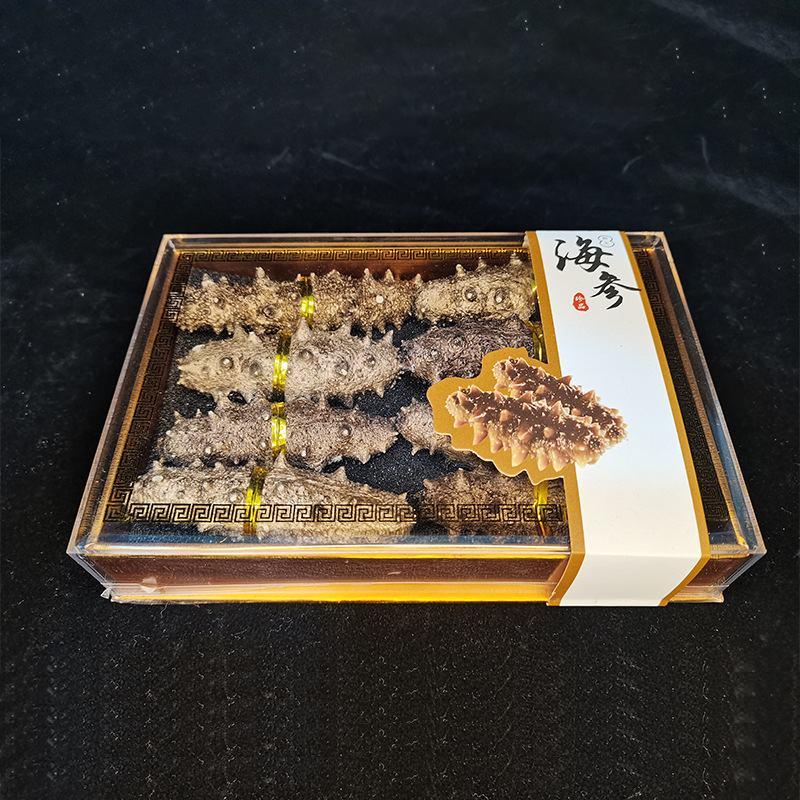 4拼，淡干海参鲍鱼人参鱼胶鹿茸干货山珍海味礼盒批发