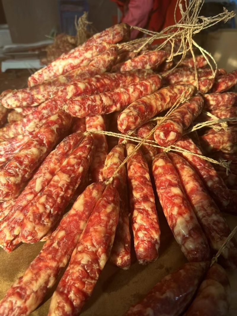 杭味猪肉土香肠20斤散装咸香腊肠原味肠农家手工灌肠