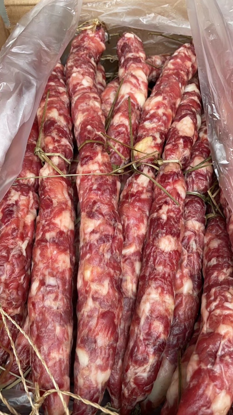 杭味猪肉土香肠20斤散装咸香腊肠原味肠农家手工灌肠