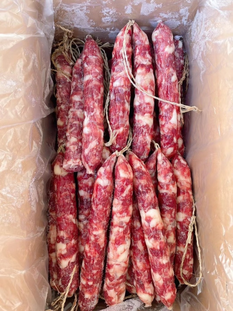 杭味猪肉土香肠20斤散装咸香腊肠原味肠农家手工灌肠