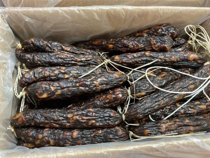绍兴安昌风味酱香肠20斤散装酱肠批发猪肉腊肠批发