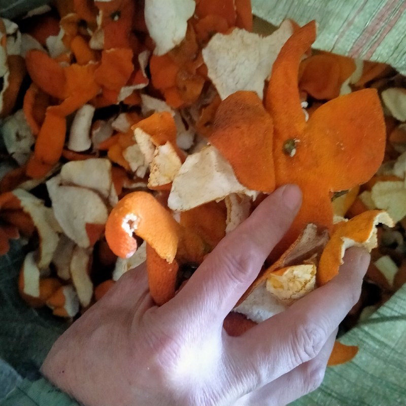 江西陈皮，自产自销，自然晒干，无硫，三花和四花，红黄色