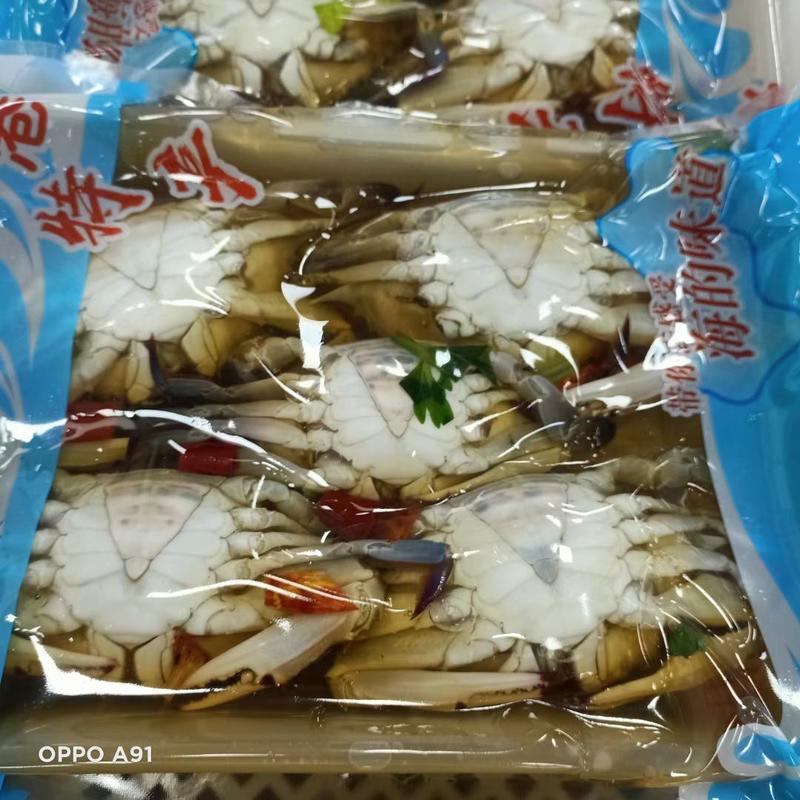 冻品鲜活梭子蟹，辽宁东港精选规格货冷库加工酒店自助餐用