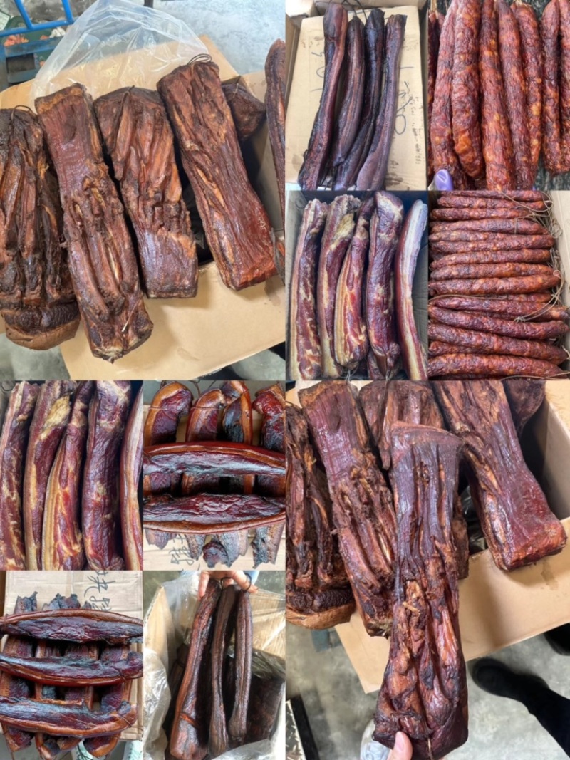 烟熏猪耳朵猪脚猪脸猪拱嘴儿五花腊肉小香猪排