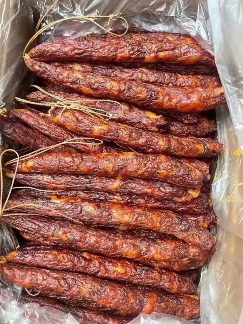 烟熏五花腊肉二刀腊肉纯肉香肠黑五花黄五花腊肉