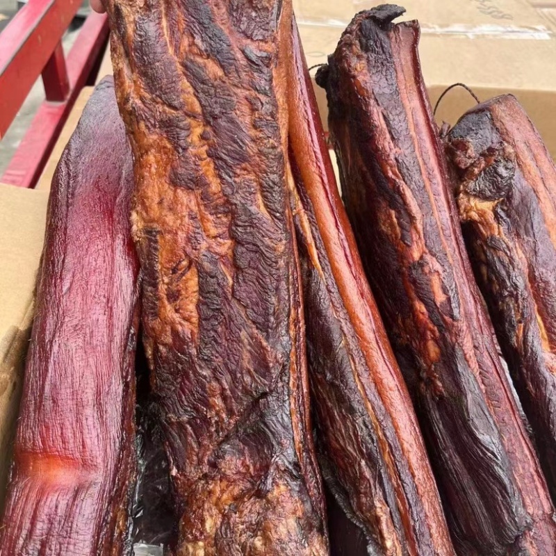 烟熏五花腊肉二刀腊肉纯肉香肠黑五花黄五花腊肉