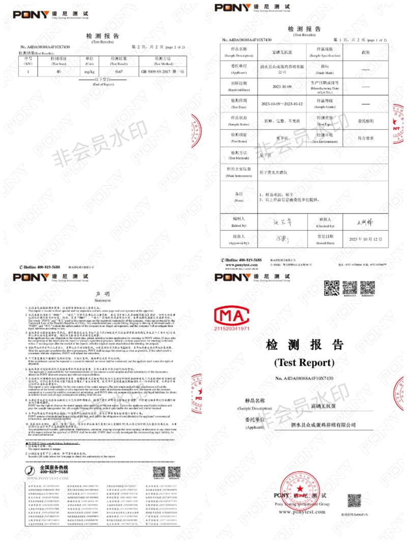 山东富硒无抗蛋，鸡场直发可喷码提供检测报告欢迎电联