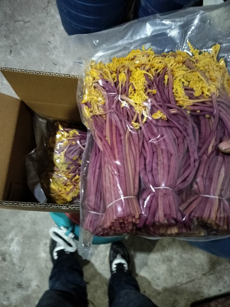 产地一手货源、绿色杀青纯盐渍捆把切除老化根色泽嫩度可以！