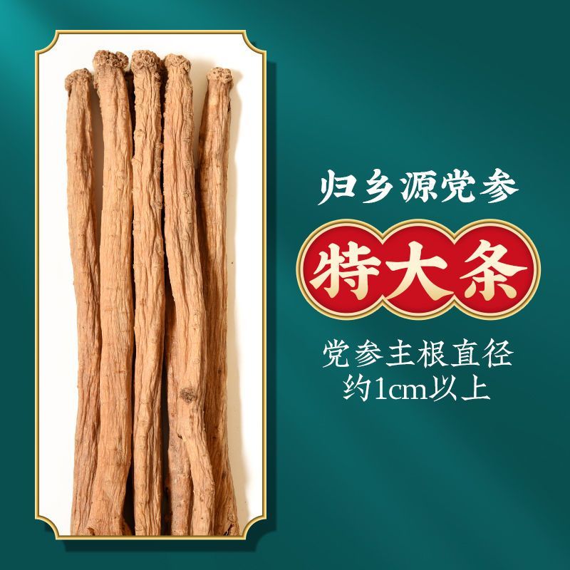 党参干货无硫磺甘肃正宗党叁整条批发切段片可配特级当归煲汤