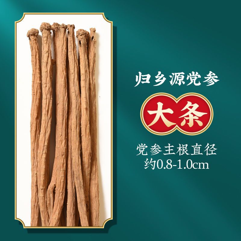 党参干货无硫磺甘肃正宗党叁整条批发切段片可配特级当归煲汤
