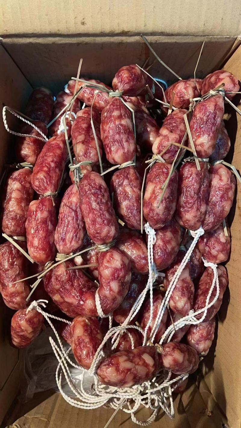 腊肠肉肠纯肉香肠广味香肠广味腊肠干度好味道好价格美丽