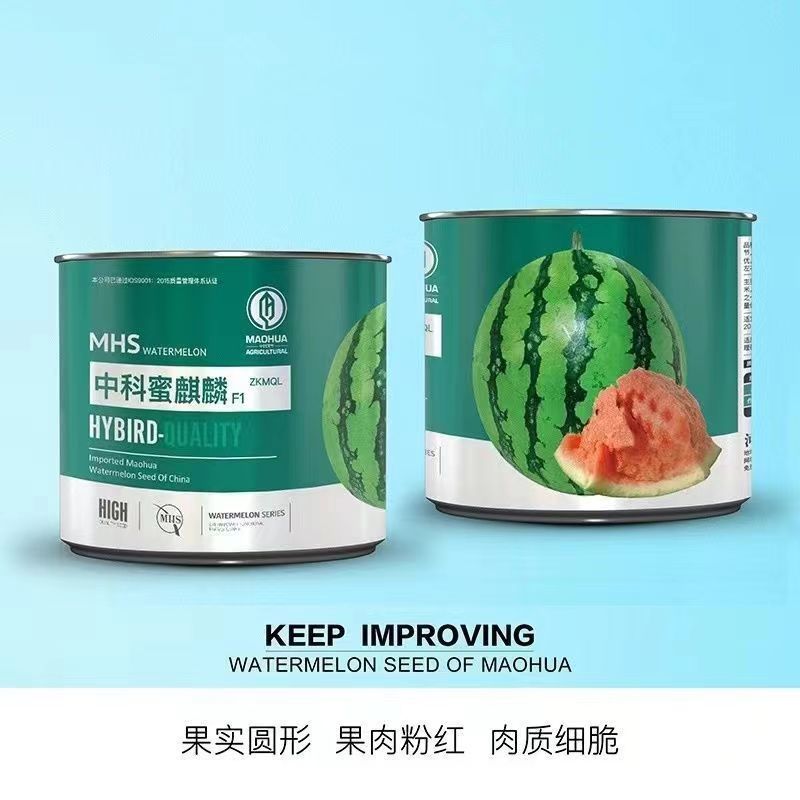中科茂华蔬菜瓜果种子中科蜜麒麟西瓜种子麒麟8424中心含