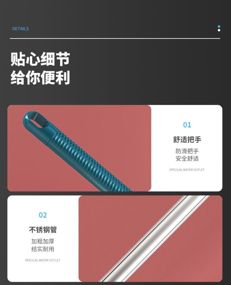 包邮免手洗拖把家用懒人拖地神器一拖净带桶平板拖布替换干湿