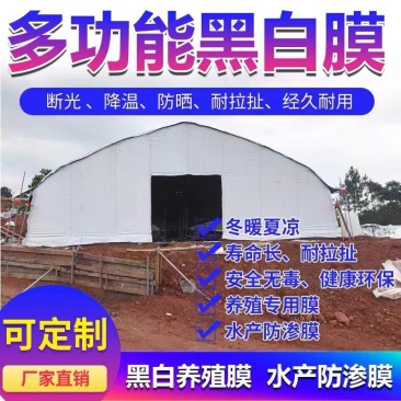 大棚黑白膜进口进口加厚透明防雨长寿防晒蔬菜大棚膜