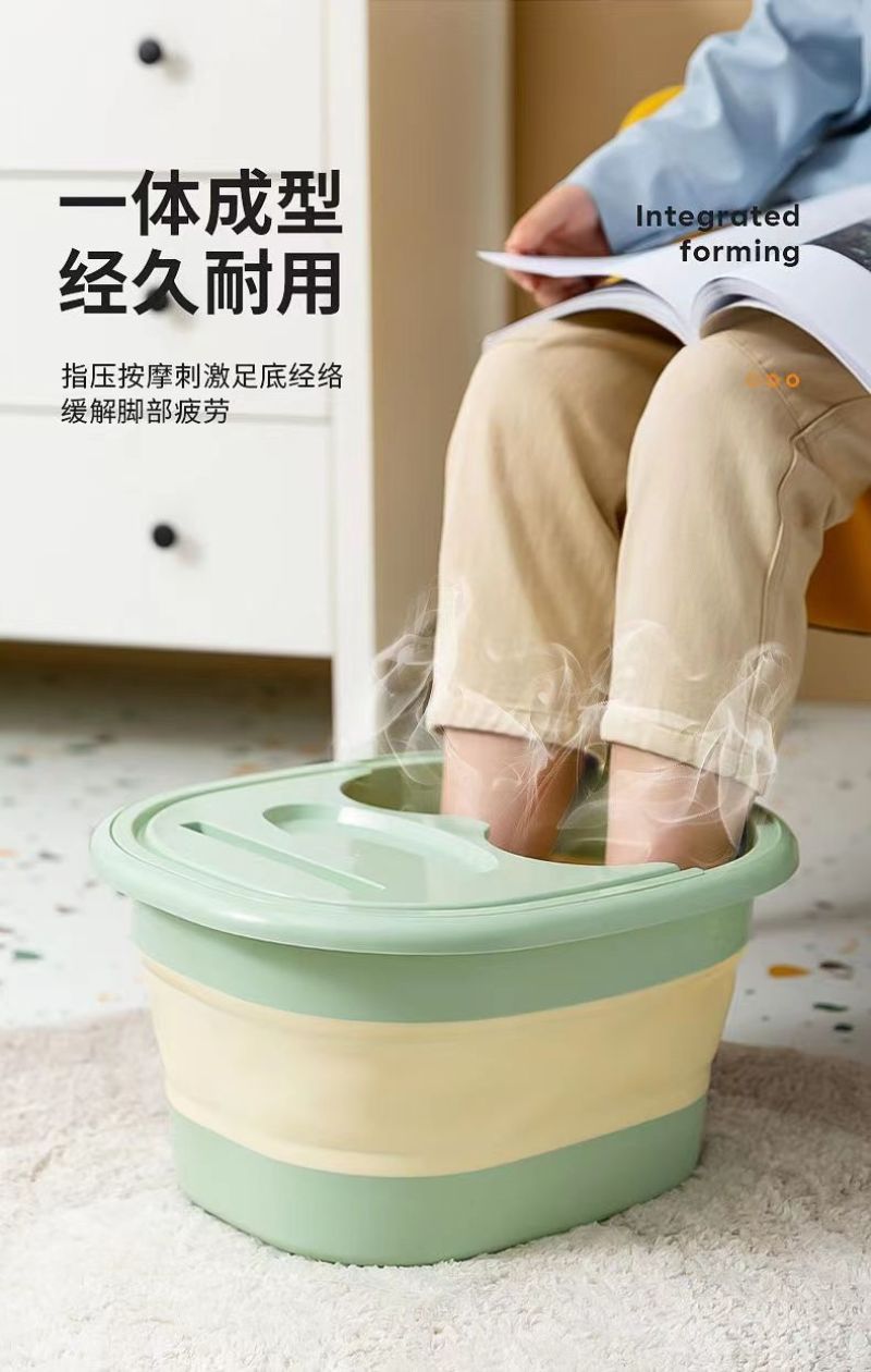 包邮泡脚桶可折叠收纳家用洗脚桶按摩养生宫寒中药足浴盆