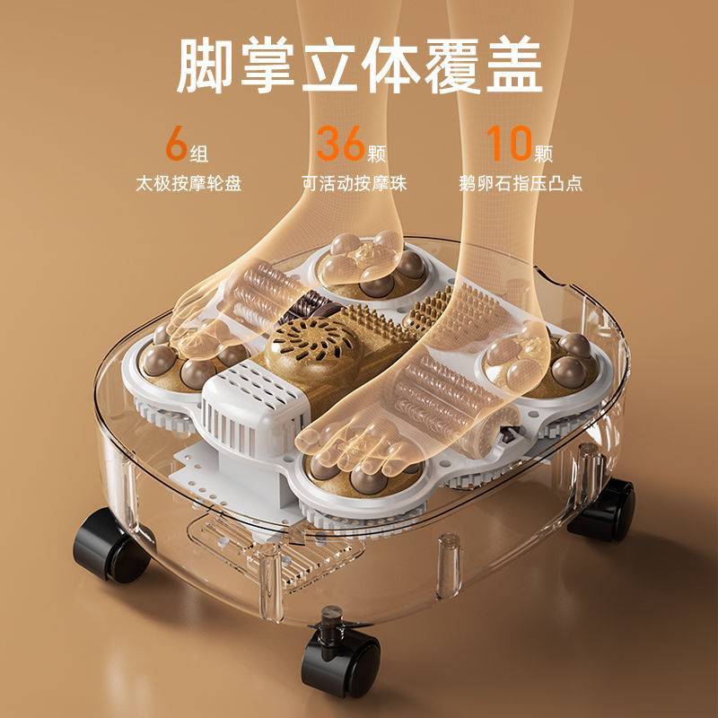 包邮高深泡脚桶足浴盆家用全自动按摩加热洗脚盆过小腿养生