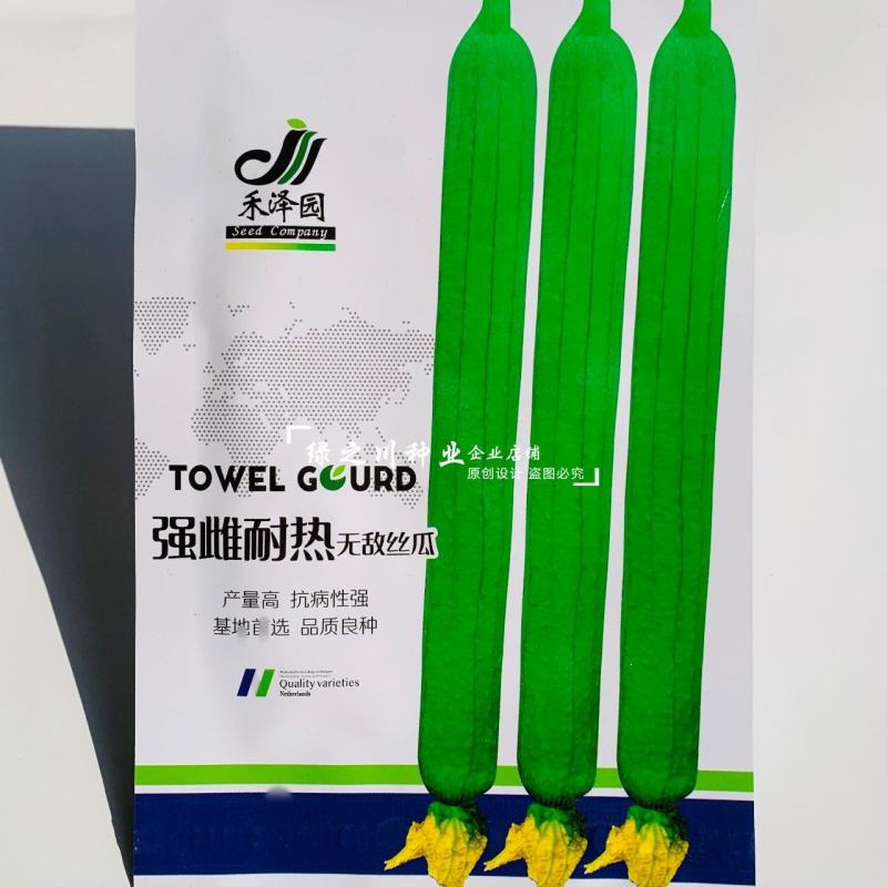 夏盈强雌耐热无敌丝瓜种子特长丝瓜种子早熟节节有瓜长香丝瓜