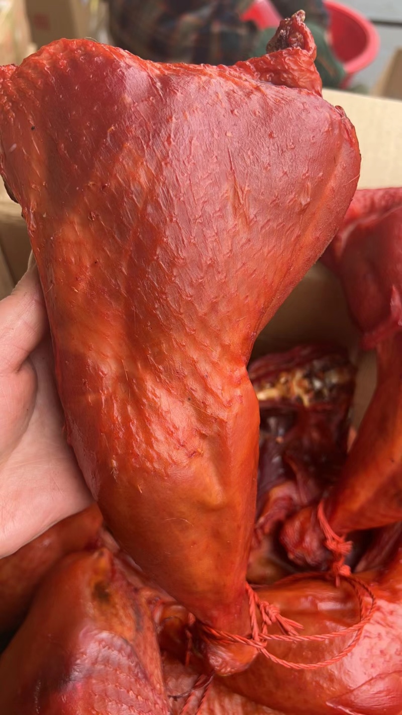 【盐焗鸡腿】烟熏火鸡腿，鸡边腿烟熏腊制品，厂家批发
