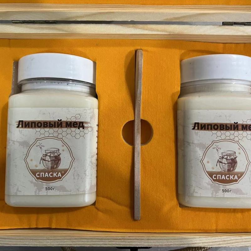 俄罗斯蜂蜜椴树蜜礼物礼盒装1000克