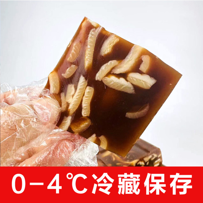 五香酱香香辣猪皮冻批发，一袋起发三袋包邮全国发货送货上门