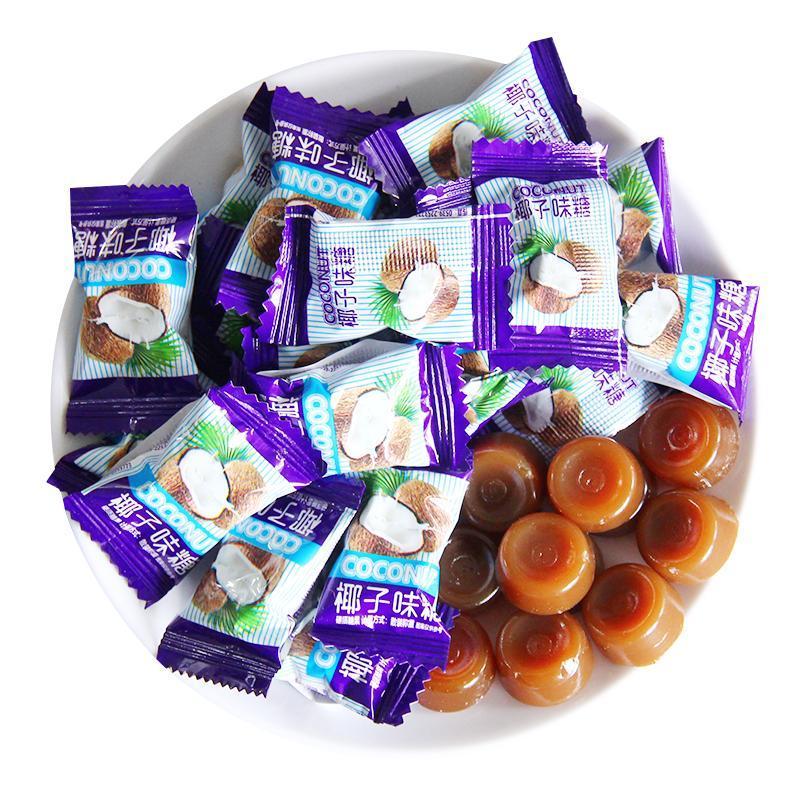 特浓椰子糖海南特产糖果水果味硬糖喜糖果散装小零食休闲食品