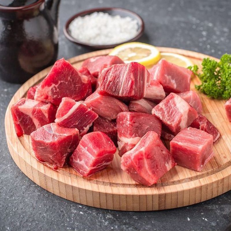 雪花牛肉粒牛腩块新鲜冷冻牛肉块炖牛腩肉商用批发一