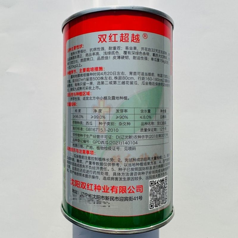 永江双红超越西瓜种子特大号西瓜大红瓤糖度高耐重茬椭圆形西