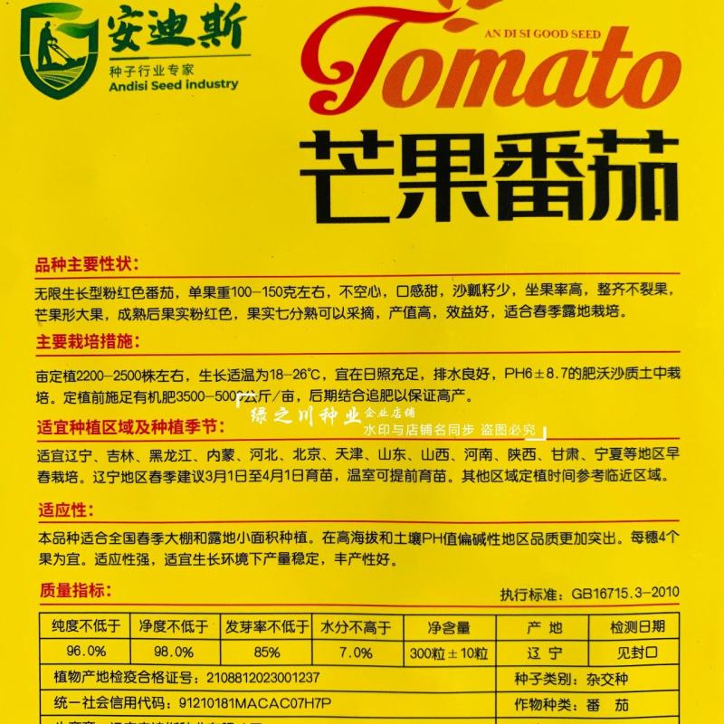 东北粉红芒果番茄种子沙瓤籽少口感甜不空心大果芒果柿子种子