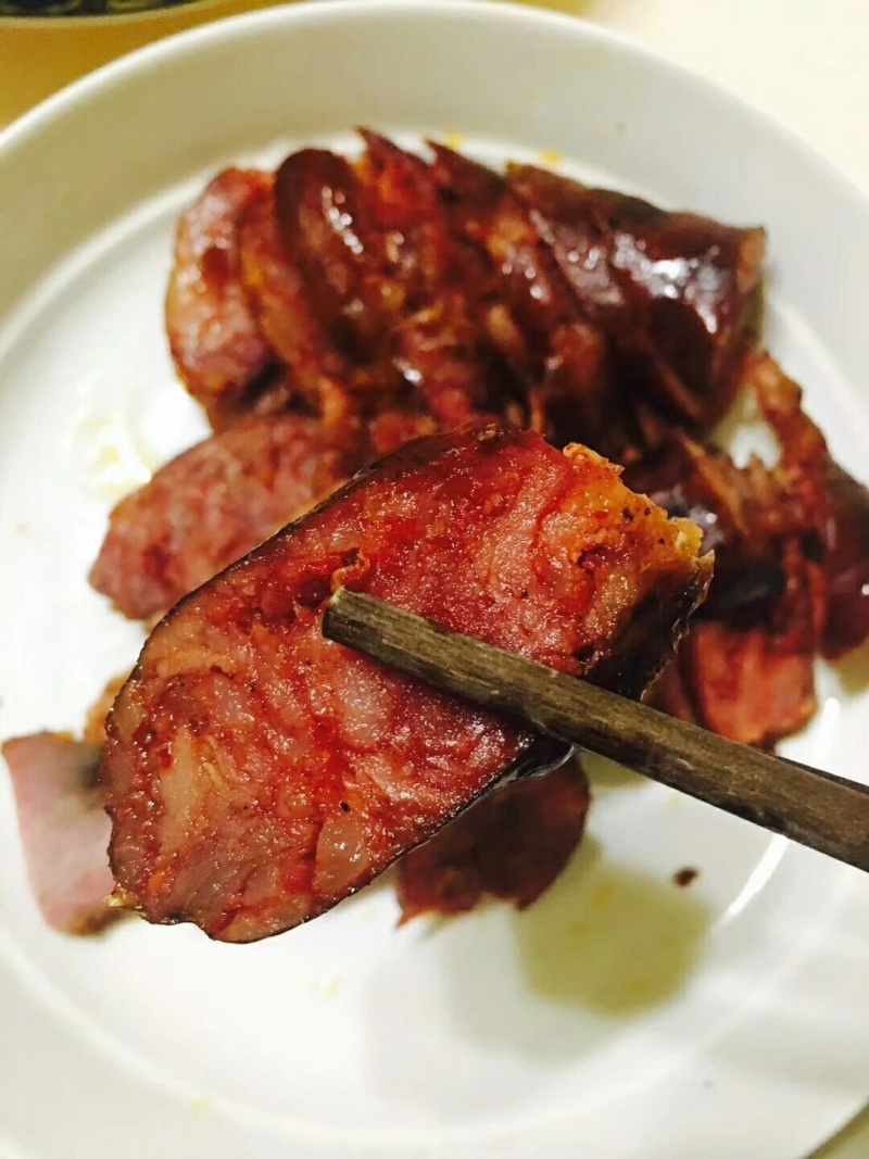 农家自己做的香肠腊肉