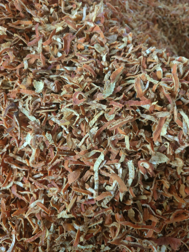湖北产地高含量陈皮丝陈皮个橙皮橙丝纯陈皮碎椪柑皮三花烘干