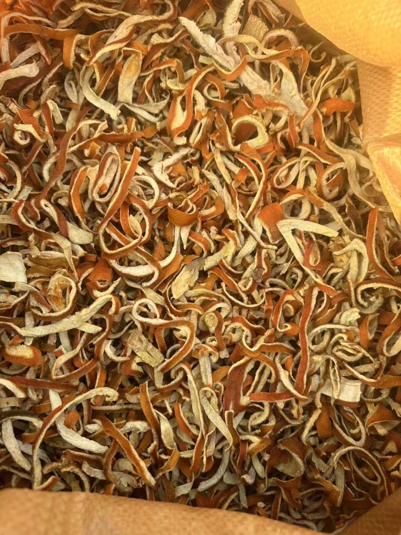 湖北产地高含量陈皮丝陈皮个橙皮橙丝纯陈皮碎椪柑皮三花烘干