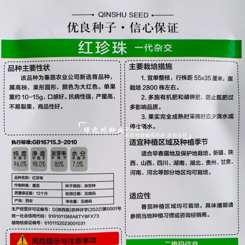 育苗场专用红色小番茄种子红珍珠大红果番茄种子高秧型不易裂