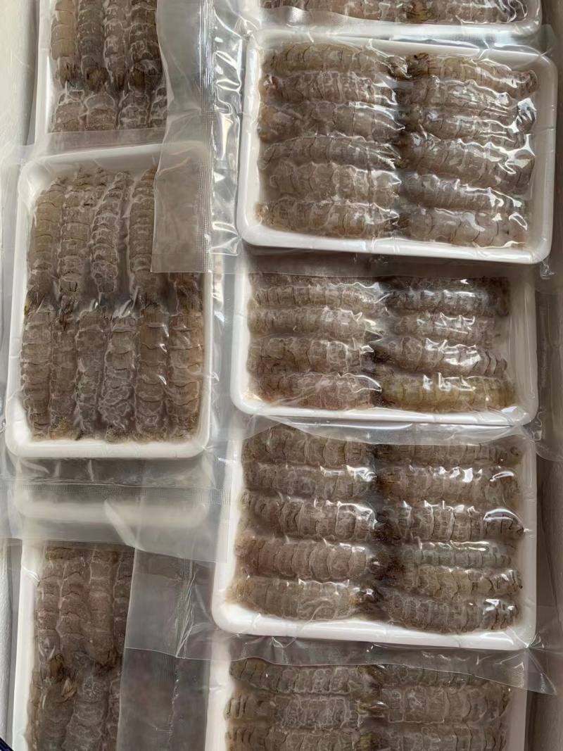 渤海湾活剥鲜冻生皮皮虾肉虾爬肉