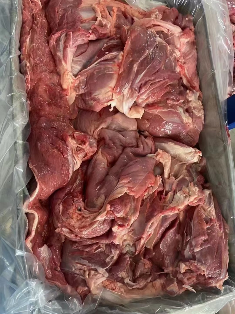 去骨羊肉，新剔纯干无水大羊前后腿肉制作，现货大量供应！