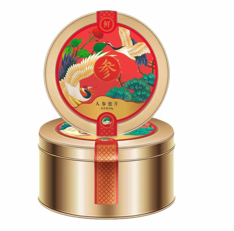 人参蜜片鲜参蜜片礼盒55gg开袋即食会销产品厂家批发招