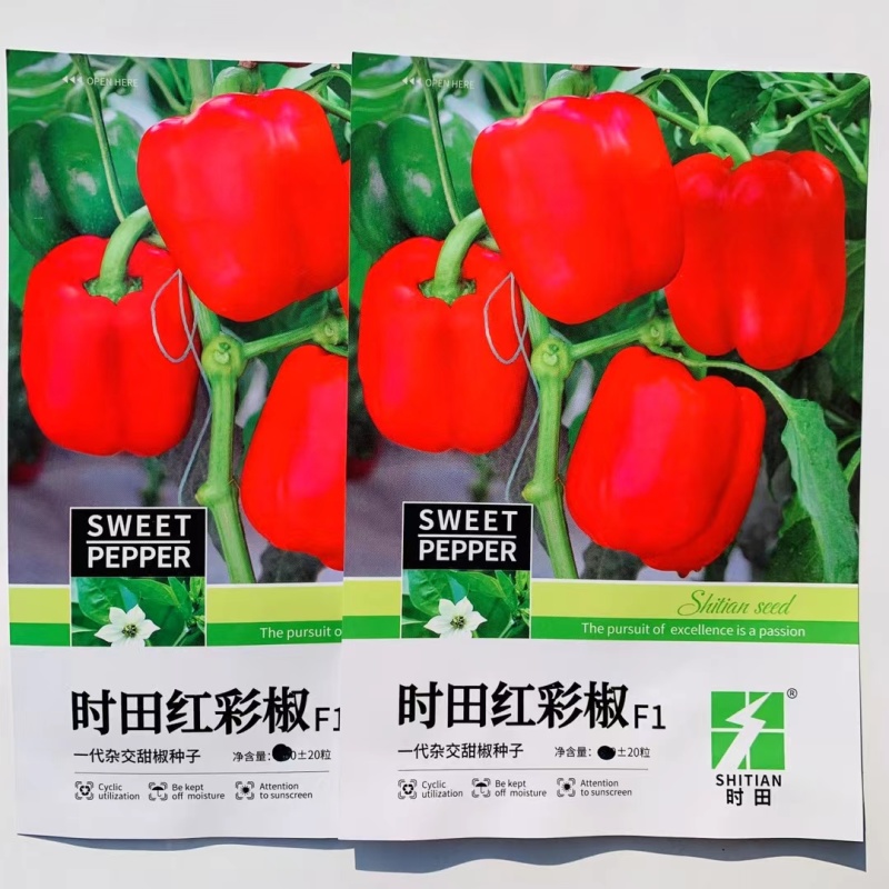杂交一代早熟甜椒种子易坐果抗病适应性广商品性好