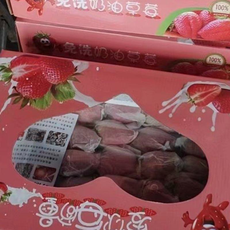 免洗草莓套袋草莓穿衣奶油草莓精美礼品电销热品欢迎联系
