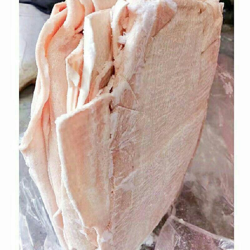 猪皮生鲜批发猪大皮猪背皮猪脊皮整箱20斤猪皮