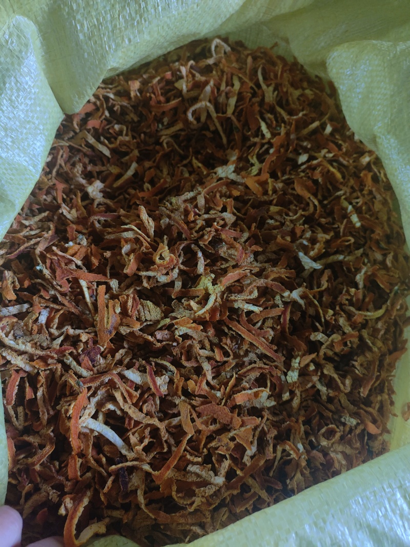 【店家主推】烘干陈皮橙碎打颗粒药厂投料香料打粉大货湖北产