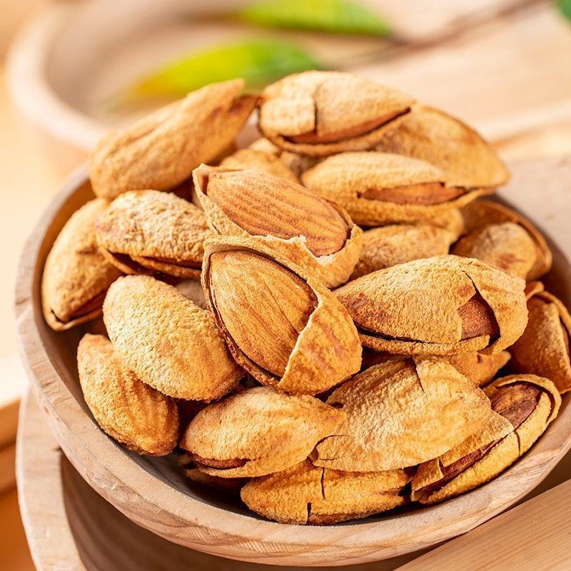 包邮新货薄壳巴旦木美国大杏仁坚果炒货休闲零食散装干果