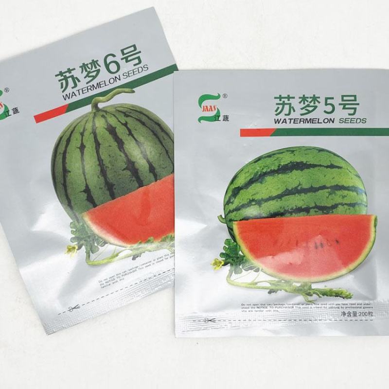 苏梦5号6号早熟小果型西瓜种子大红瓤耐低温杂交西瓜种