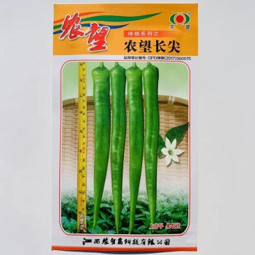 杂交一代长羊角椒种子早熟品种果型顺直口感好