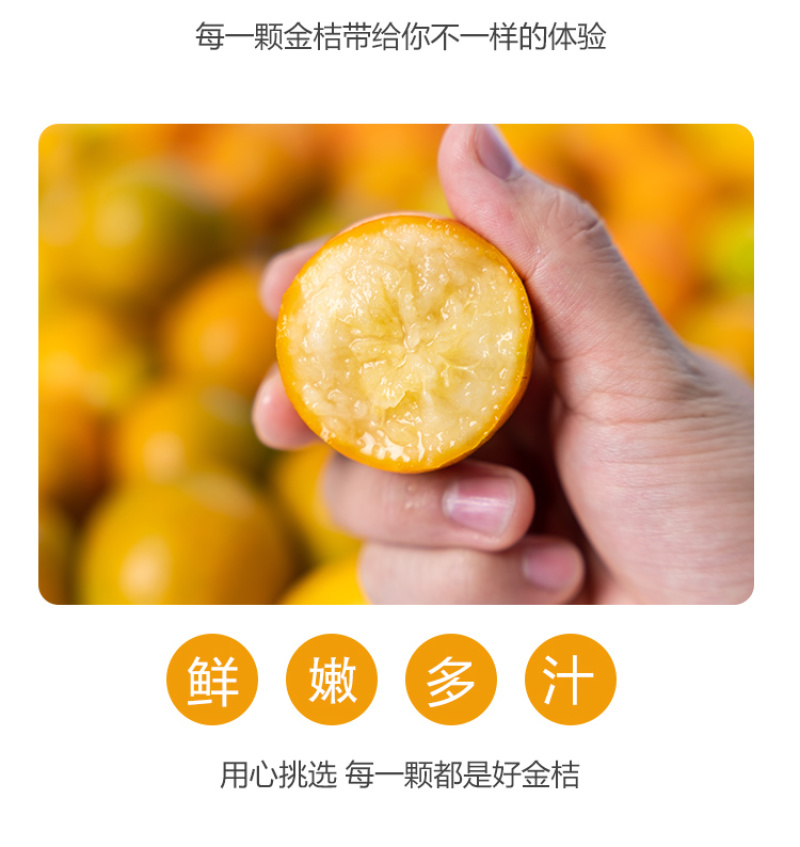 广西融安-脆蜜金桔（糖果装）23度甜多汁无籽精品礼盒装