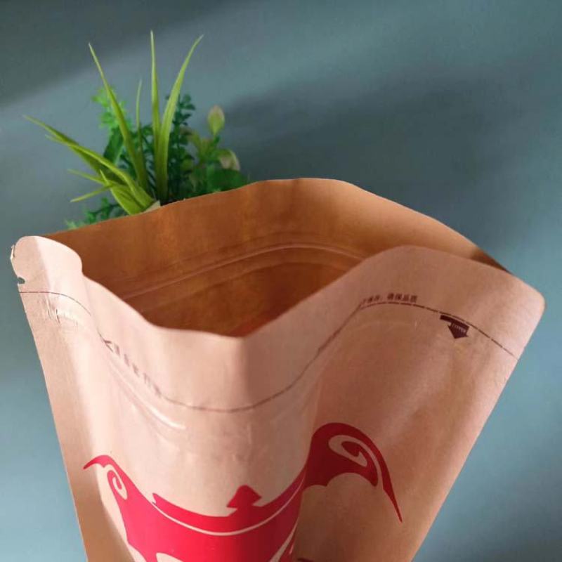 通货牛肉干包装袋A草原特产食品包装袋A牛皮纸自立拉链袋