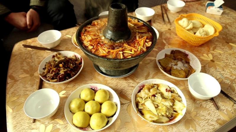 洛川火碗非物质文化遗产火锅锁住营养更入味陕北美食