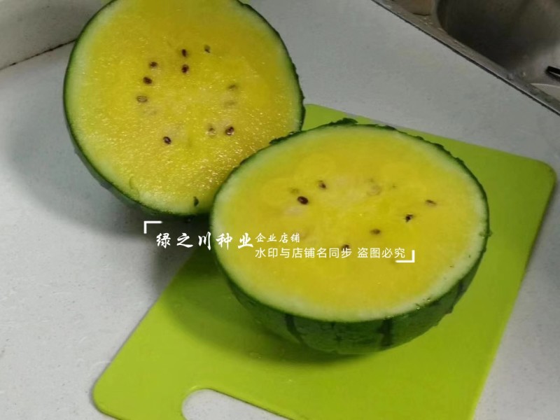 金小兰西瓜种子皮薄甜脆礼品西瓜种籽黄肉小西瓜种子特甜耐裂