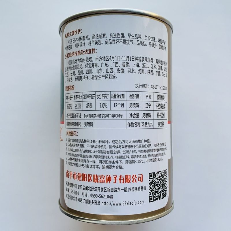 晓富蔬菜种籽珍品九九青梗菜种子甜嫩好吃小油菜种籽基地专用