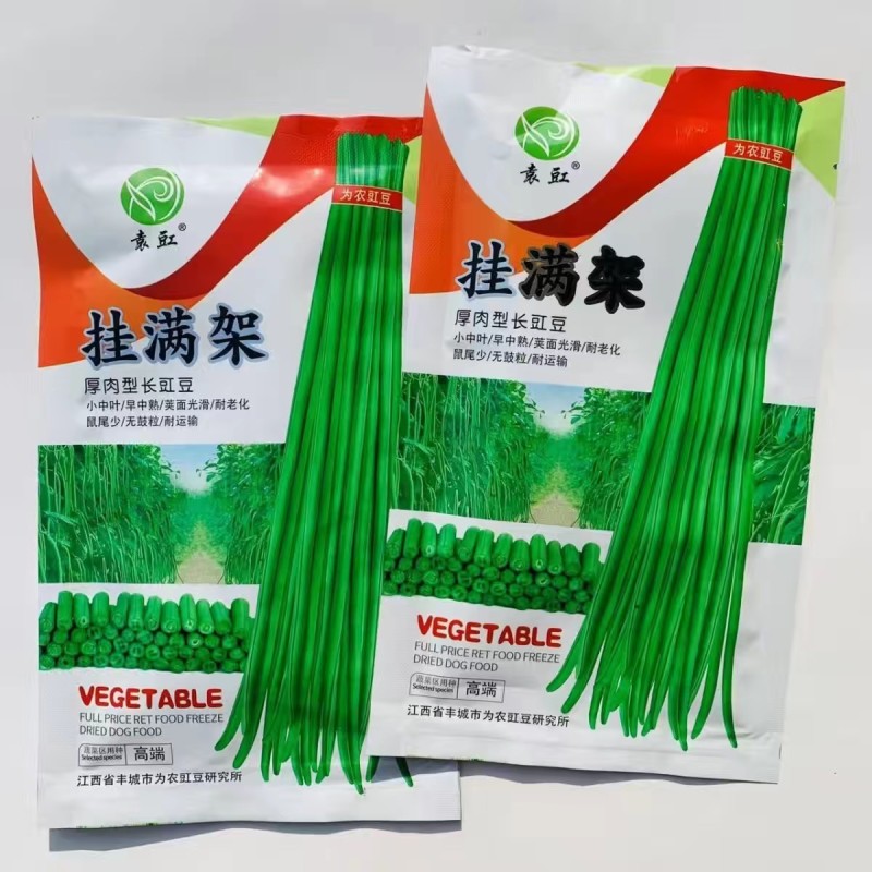 吊倒架豆角种子厚肉型长豇豆种子荚嫩绿色荚长荚多长豆角蔬子
